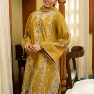 3 Piece - Digital Printed Embroidered Suit